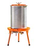 Hydraulic fruit press for juice and cider extraction