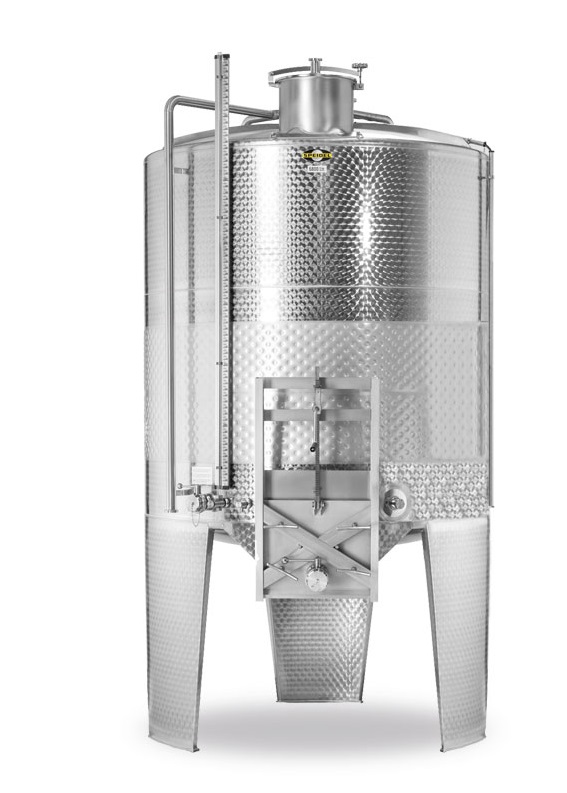 Mobile plunger for red wine mash processing
